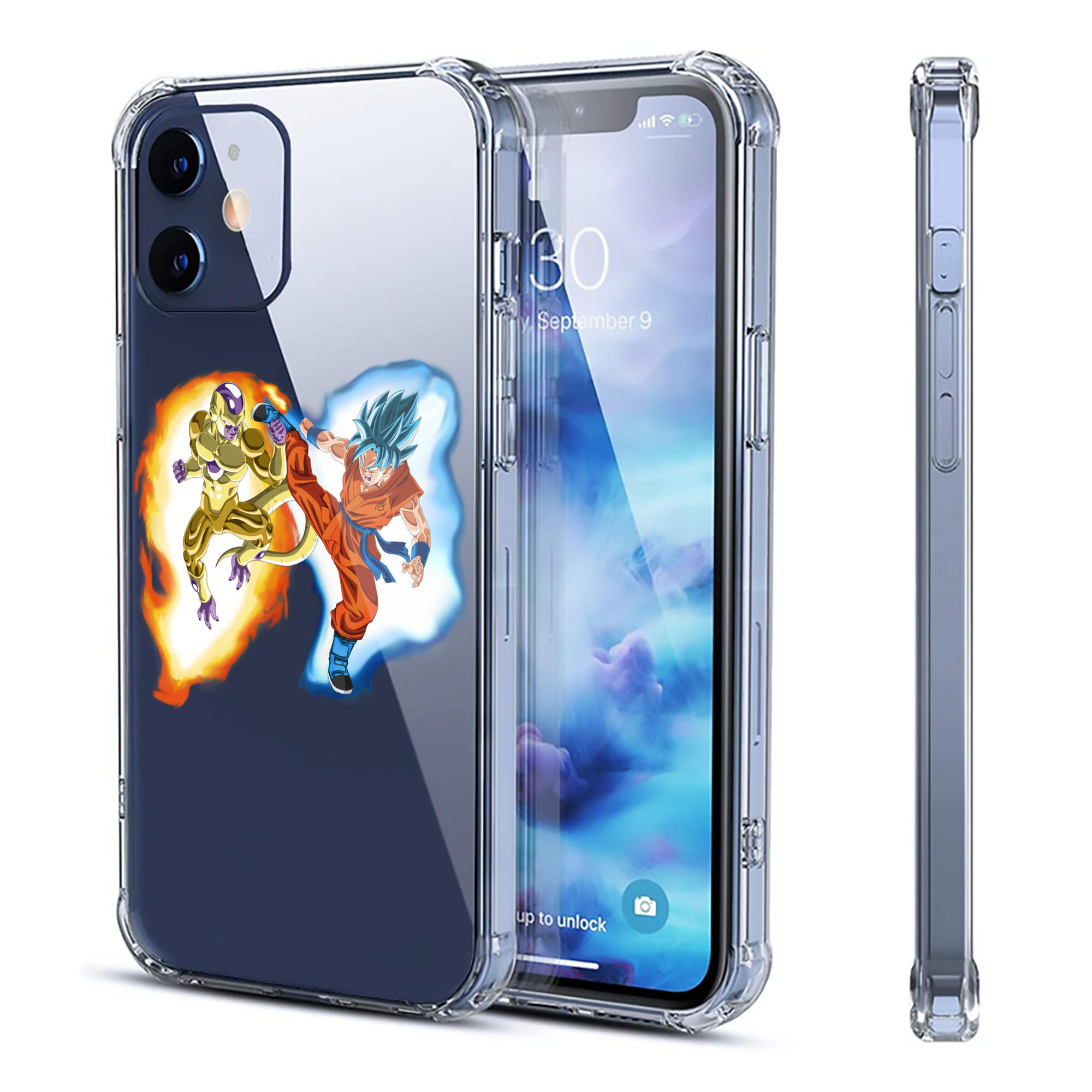 （画像用） ドラゴンボール フリーザ DRAGON BALL Frieza 【iPhone 12シリーズ対応】透明スマホケース（クリアソフトケース）
